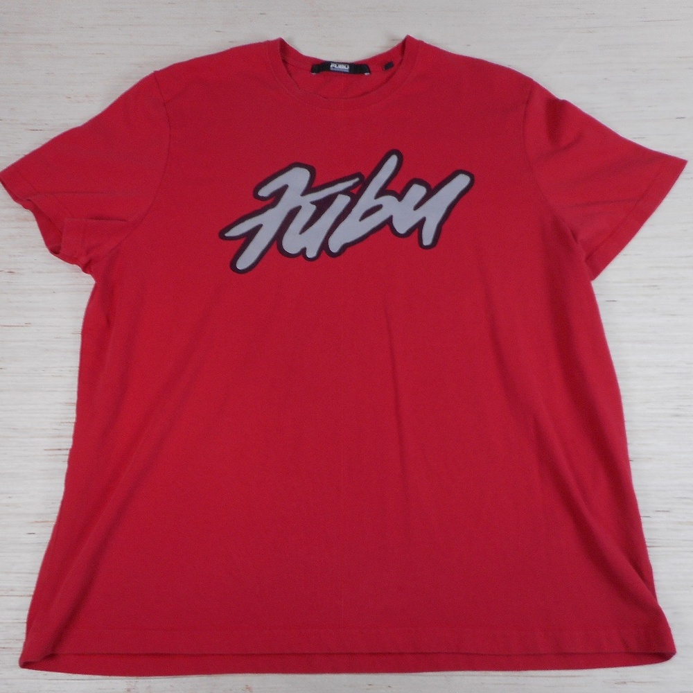 FUBU Men’s 2XL Red Graphic Logo T-Shirt
